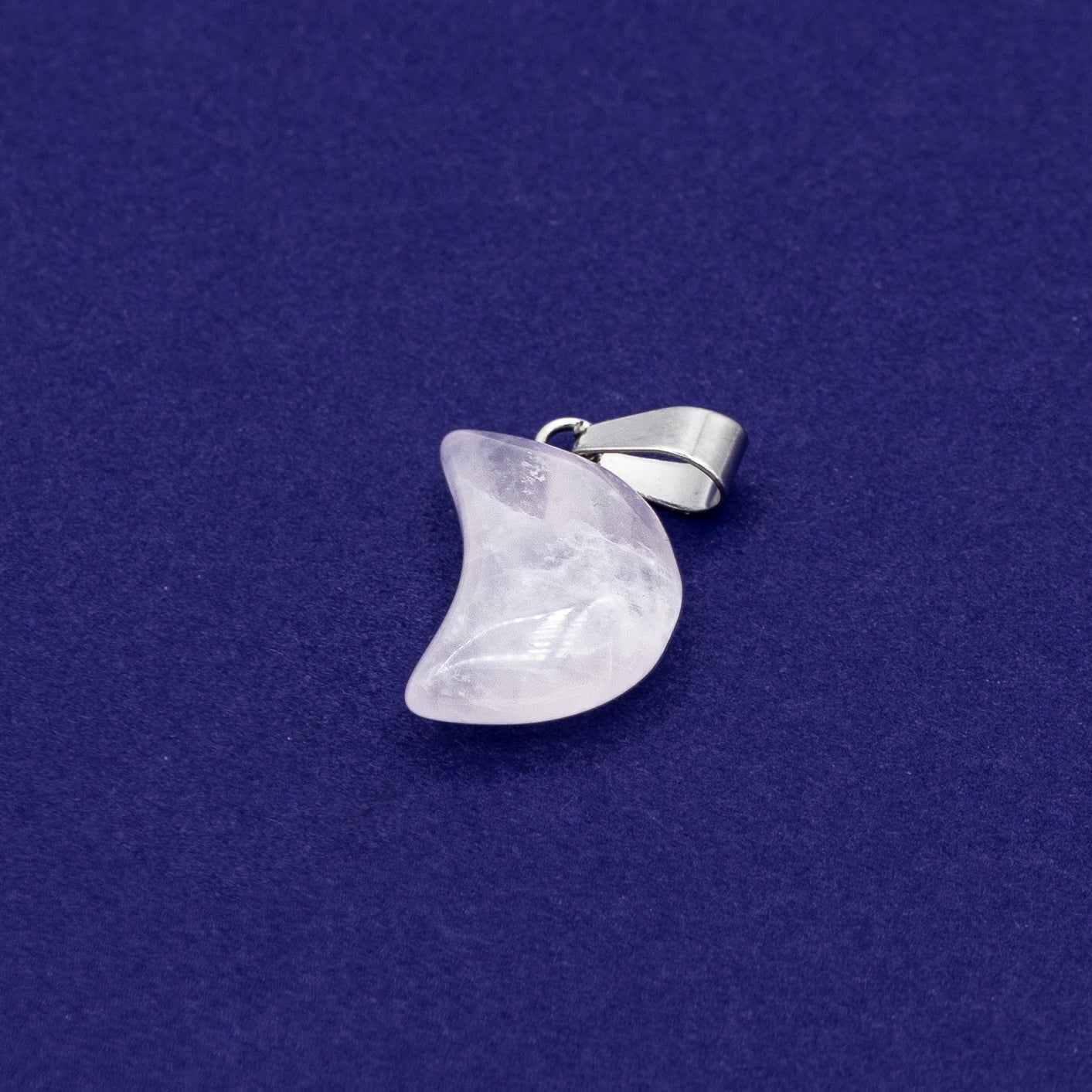 Pendant - Rose Quartz Moon $15